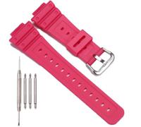 XBHSW Bracelet de rechange en résine compatible avec Casio G-shock DW-5600 GW-M5610 GW-6900 DW-6900 G-6900 G-6900 - Bracelet de montre de sport étanche (rose rouge)