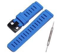 XBHSW Bracelet de rechange en silicone de 24 mm pour montre Suunto D5 pour ordinateur de plongée Spartan Sport WHR - Étanche - Pour sports de plein air - Bleu