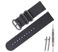 XBHSW Bracelet en nylon de 24 mm pour Suunto 7/9 Spartan Sport Wrist HR à dégagement rapide en toile Traverse D5 Retro Bracelet Baro, 24mm, Quartz synthétique.