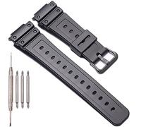 XBHSW Bracelet en résine artificielle, compatible avec Casio G-shock DW-5600, GW-M5610, GW-6900, DW-6900, G-6900, Bracelet de rechange pour homme, sport, étanche, 16mm
