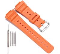 XBHSW Bracelet en résine, compatible avec Casio DW-5600, GW-M5610, GW-6900, DW-6900, G-6900, Bracelet de remplacement pour homme, étanche, Orange