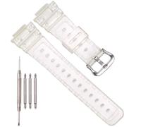 XBHSW Bracelet en résine compatible avec Casio G-shock DW-5600 GW-M5610 GW-6900 DW-6900 G-6900 G-6900 Bracelet de montre sport étanche (entièrement transparent)
