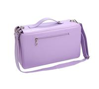 xbiez 120 emplacements marqueurs organiseurs sac de transport avec bandoulière multifonctionnel haute capacité multicouche marqueur étui PU stylo sac