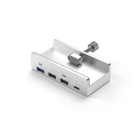 xbiez Adaptateur USB avec attache de type 3 ports USB et port de type C 10 Gbit/s Transfert rapide de données pour ordinateur portable et tablette de bureau