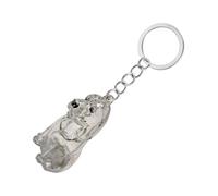 xbiez Boîte à porte-clés commémorative transparente pour animaux de compagnie - Boîte de rangement miniature pour les propriétaires de chiens - Cadeau de voyage sentimental pour les parents