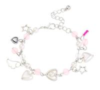 xbiez Bracelet à breloques tendance polyvalent avec perles et pompons pour filles et enfants