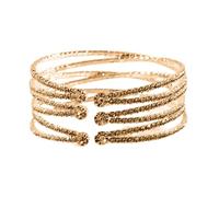 xbiez Bracelet tendance pour femme réglable avec strass et cristaux multicouches Accessoire pour accessoires, taille unique, Comme décrit
