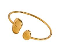 xbiez Bracelets tendance irréguliers géométriques larges pour couples et occasions festives en acier inoxydable, taille unique, Comme décrit