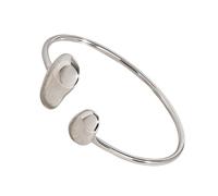 xbiez Bracelets tendance irréguliers géométriques larges pour couples et occasions festives en acier inoxydable, taille unique, Comme décrit