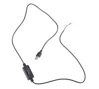 xbiez Câble de contrôle de vitesse USB avec 3 modes réglables avec 2 fils à extrémité nue pour appareils 5 V sans tension