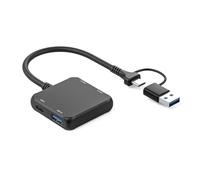 xbiez Câble d'extension USB C répartiteur USB C/USB mâle vers 2 x USB 2.0 + 1 x USB 3.0 + 1 x câble répartiteur de type C pour PC, claviers, ordinateurs portables