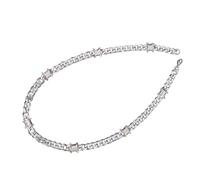 xbiez Collier à chaîne cubaine au design élégant avec épine - Bracelet créatif pour un usage quotidien et les fêtes - Accessoire streetwear tendance, taille unique, Comme décrit, Comme décrit.