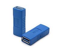 xbiez Connecteurs coupleurs femelles USB 3.0 pour rallonger la longueur du câble et transmission rapide de données 5 Gbit/s, connecteurs USB portables, transfert de données