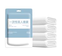 xbiez Drap de lit jetable de voyage non tissé absorbant serviettes taies d'oreiller ensemble conception pour les séjours à court terme dans les hôtels et auberges hygiène hôtelière