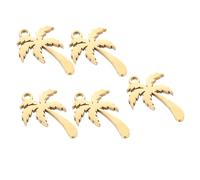 xbiez Lot de 5 accessoires de bijoux en forme d'arbre de noix de coco à la mode adaptés à la création artisanale et aux designs uniques pour un usage quotidien, taille unique, Comme décrit, Comme