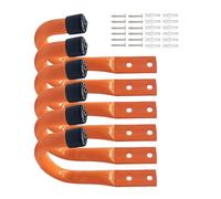 xbiez Lot de 6 crochets d'extension en métal robuste pour suspendre des rallonges et des outils utilitaires pour économiser de l'espace
