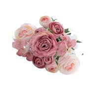 xbiez Lot de 7 roses artificielles réalistes pour arrangements de table d'intérieur