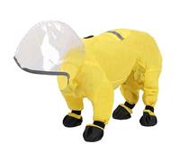 xbiez Manteau de pluie à capuche pour chien - Couverture complète - Coupe-vent