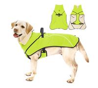 xbiez Manteau pour chien tendance pour activités de plein air, manteau chaud doublé pour animal domestique, coupe-vent, sangles réfléchissantes, vêtements d'extérieur pour grandes races