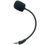 xbiez Microphone de rechange pour casque de jeu K820NC avec prise de 3,5 mm avec manchon en éponge antibruit noir coupe-vent