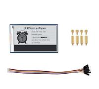 xbiez Panneau d'affichage industriel de 4 pouces E Paper Link avec HAT+intégration standard noir+blanc 4 niveaux de gris E Paper Display