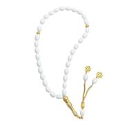 xbiez Perles de verre ovales modernes et légères - Polyvalentes - Bijoux de fête en cristal scintillant pour toutes les occasions - Blé doré unique fait à la main