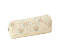 xbiez Pochettes à crayons imprimées avec fermetures éclair lisses - Organisateurs pour enfants - Sac de papeterie - Sac à stylos à imprimé floral, Oran à fond jaune