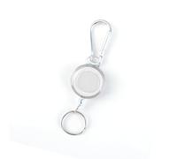 xbiez Porte-badges rétractables en fil d'acier avec boucle mousqueton pour l'extérieur