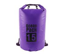 xbiez Sac à dos étanche en maille PVC résistant aux déchirures avec bandoulière réglable, sac à dos décontracté pour protections d'équipements en plein air, sacs à dos pratiques en maille PVC, violet