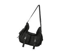 xbiez Sac à main à bandoulière pour femme - Plusieurs poches - Sac à main tendance avec poignée supérieure - Sac à main en nylon imperméable, Noir , One Size