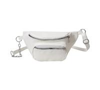 xbiez Sac banane créatif pour femme avec design spacieux en polyuréthane pour les trajets et les loisirs, blanc, One Size