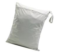 xbiez Sac de rangement de voyage pour vêtements sales de bébé, sacs à langer, sacs à linge, anti-éclaboussures, poussettes, organiseurs à suspendre, grand sac humide, Gris 30 x 35 cm