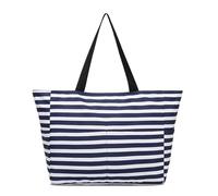 xbiez Sac de sport grande capacité Sac de voyage d'entraînement Fitness Plage Sac à main à rayures pour femme Sac à main à rayures Sac à main Fitness Gym, Large, Beauté de masse