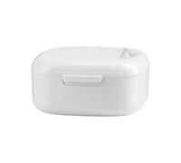 xbiez Soins de prothèse peu encombrants avec compartiment intégré et trous de drainage pour appareils d'entretien sanitaire pour personnes âgées