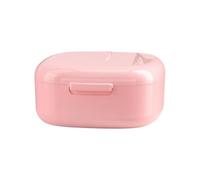 xbiez Soins de prothèse peu encombrants avec compartiment intégré et trous de drainage pour appareils d'entretien sanitaire pour personnes âgées