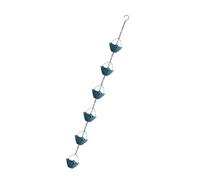 xbiez Systèmes de drainage de chaîne d'eau de pluie uniques - Alternative décorative aux tuyaux de descente - Revêtement antirouille pour patio, cour, chaîne de collecteur d'eau de pluie esthétique