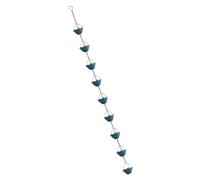 xbiez Systèmes de drainage de chaîne d'eau de pluie uniques - Alternative décorative aux tuyaux de descente - Revêtement antirouille pour patio, cour, chaîne de collecteur d'eau de pluie esthétique