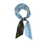 XBKGOHA Belle écharpe de plage hawaïenne longue bande en soie pour femme, bande douce et lisse, accessoires de sac à main