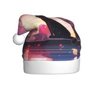 XBKGOHA Bonnet de Noël silencieux avec impression arrière pour adulte - Accessoire de qualité doux, léger et moelleux