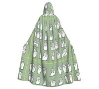 XBKGOHA Cape à capuche sans fermeture éclair pour adulte avec inscription « Sign Language Alphabet » - Confortable pour les fêtes costumées