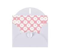 XBKGOHA Carte de vœux blanche chrysanthème blanc imprimé pour fête d'anniversaire festive invitation