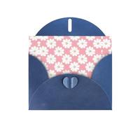 XBKGOHA Carte de vœux bleue chrysanthème blanc imprimé pour fête d'anniversaire festive invitation