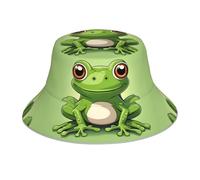 XBKGOHA Chapeau bob réfléchissant imprimé grenouille mignon hommes et femmes décontracté extérieur noir