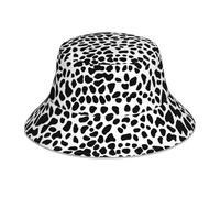 XBKGOHA Chapeau bob réfléchissant imprimé léopard noir pour homme et femme