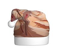 XBKGOHA Chapeau de Noël abstrait imprimé roses du désert pour adulte, accessoire de qualité doux, léger et moelleux
