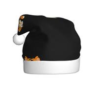 XBKGOHA Chapeau de Noël imprimé petit tigre battant le gong pour adulte, accessoire de qualité doux, léger et moelleux