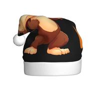 XBKGOHA Chapeau de Noël pour adulte avec inscription Little Monkey Swinging a Sledgehammer Printing - Accessoire de qualité doux, léger et moelleux