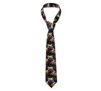 XBKGOHA Cravate de style classique pour homme Motif grenouille d'arbre de la paix Convient pour les vacances et le travail