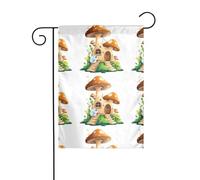 XBKGOHA Décoration de jardin avec inscription « Little Snail in the Champignon House » - 30,5 x 45,7 cm