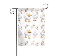XBKGOHA Décoration de jardin en forme de petit canard blanc - 30,5 x 45,7 cm
